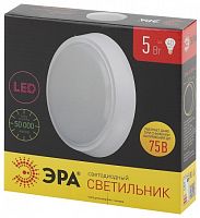 Светильник накладной Эра SPB-3-05-4К LED 220В 5Вт 400Лм 4000К IP20 Круг 155х35мм картинка 